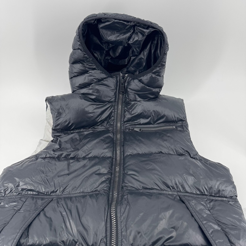 PAJAR‎ Canada Puffer Vest Hooded Zip Front Mens L G Black Thinsulate Featherless